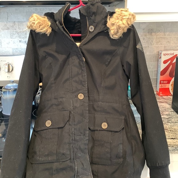Hollister faux-fur lined parka xs - Picture 1 of 3